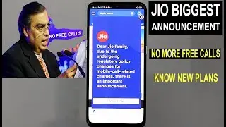 Bad news for Jio users - NO FREE CALLS #NEW PLANS EXPLAINED