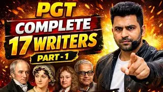Complete 17 Writers for PGT | TGT | DSSSB | KVS | English Lit1.erature &ndash; Part 1