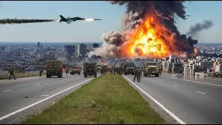35 Minutes Ago! Russian Fighter Jets Approach US Tanks on the Iranian Border. What Happened?