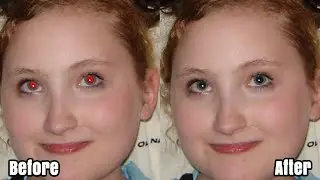 How to Remove Red Eye Blemishes in Photoshop | Eye Retouching Tutorial for Beginners