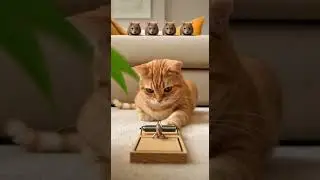 LOL Mice trap cat&mdash;what could go wrong Watch the hilarious chase #cat #funny #pets