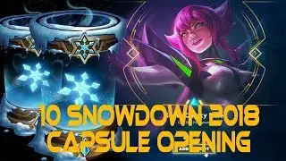 10 x Snowdown 2018 Capsules Opening - 30 Skin Shards!!! | League of Legends | Psycho D