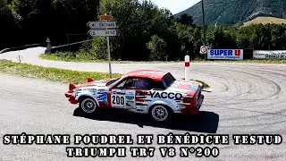 Rallye du Picodon 2023 - Triumph TR7 V8 N°200 - Stéphane POUDREL et Bénédicte TESTUD