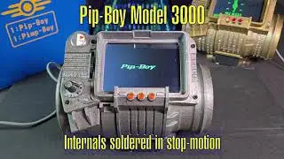 Fallout Pip-Boy 3000 | Soldering & Pinouts (Stop-Motion Build in 80 seconds)