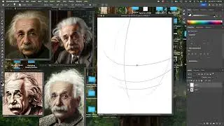 Einstein Portrait Drawing Tutorial