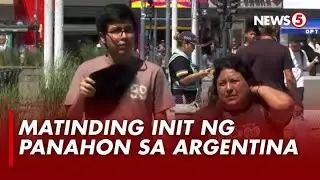 Buenos Aires residents, kanya kanyang paraan sa pag inda ng init sa Argentina