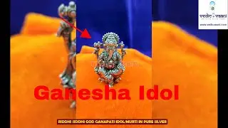 Riddhi Siddhi God Ganapati Idol | Murti In Pure Silver | Buy Now
