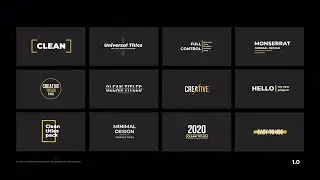 Clean Titles DaVinci Resolve Templates