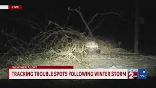 Tracking trouble spots in Nashville following winter storm
