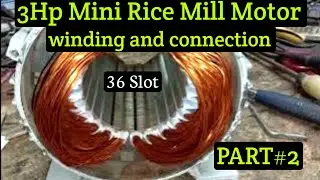 3 Hp mini rice mill Motor capacitor connection part#2