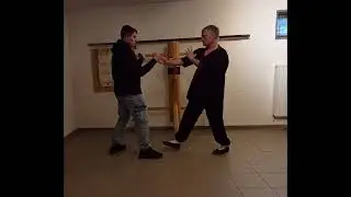 WING TSUN Praxis - Angriff mit Innen-Pak Sao mit Fauststo&szlig;! 