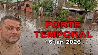 ALAGOU A CIDADE! 16 de jan Temporal com chuva intensa em São Leopoldo