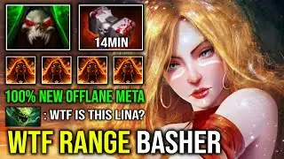 WTF RANGE BASHER Long Range Mini Bash Max Attack Speed NEW Meta Offlane Lina Dota 2