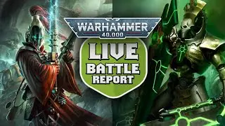 Aeldari vs Necrons Warhammer 40k LIVE Battle Report