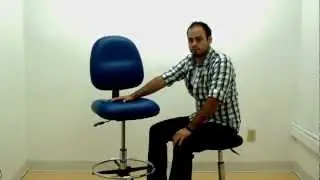 Industrial Seating_Vinyl Conductive ESD Drafting Chair