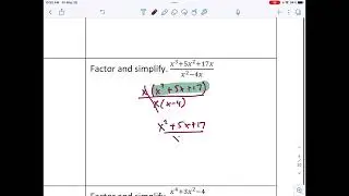 Get Ready for Calculus - Skill 2 - Entire Skill - Factor and Simplify Polynomials