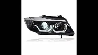 Front LED Head Lamp for BMW E90/E91 330I 320I 318I LED Angel Eyes Headlight 2005-2012, Bumper, Bodyk