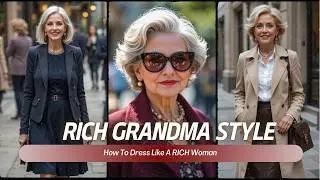 How To Dress Like A RICH Woman RICH GRANDMA Style