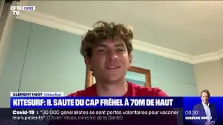 Kitesurf : il saute du cap Fr&eacute;hel &agrave; 70 m&egrave;tres de haut
