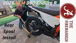 Установка задней катушки KTM 390 Enduro R 2025 года