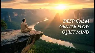 Zen Vibraphone Meditation Music with Waterfall Visuals for Evening Reset