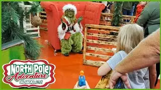 North Pole Adventure Full Walk Through | The Grinch, Santa, Real Reindeer, Snowballs, Bounce