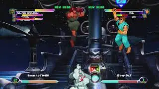 Can only pick characters once challenge with SmashedYeti8 MVC2 ARCADE STICK JUGGERNAUT Magneto Cable