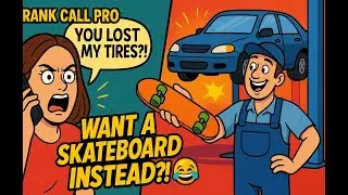 We Lost Your Tires&hellip; Want a Skateboard Instead? 😂 | Prank Call