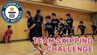 Amazing team skipping challenge! - Guinness World Records