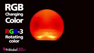 RGB 3 rotating color prikkabel led lamp