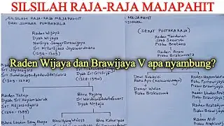 20) Silsilah Raja-Raja Majapahit Dinasti Rajasa dan Dinasti Brawijaya