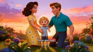 Happy Play With Mom And Dad | Kids Cartoon Video Song | Animation Video | Family Video Song For Kids