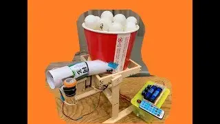 Arduino-based homemade table tennis robot. DIY桌球自動發球機