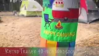 Retro Trailer 40-inch Windsock | KiteGarden.com