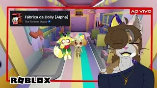 Jogando um jogo tipo Dandy's World - Dolly's Factory [Alpha] 🔴AO VIVO