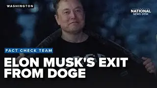 Elon Musk's exit as special government employee for DOGE