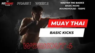 Phase 1 | Workout 4: Muay Thai Basics &ndash; Teep & Roundhouse Kicks