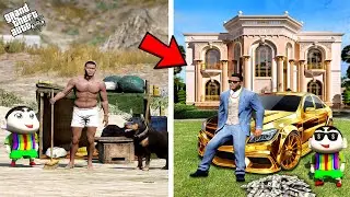 Franklin Become Poor To Richest Billionaire Of Los Santos | SHINCHAN & CHOP