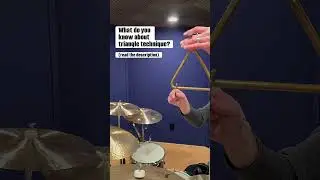 What do you know about triangle technique? #percussion  #drumtechnique #recording  #strajkstudios