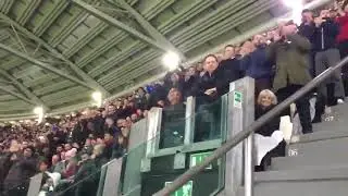 Juventus Fans Applauding Cristiano Ronaldo Bicycle Kick Goal.