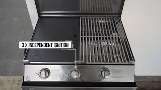 The SpaceGrill Fold-Out BBQ has 3 Independent Electronic Ignitions