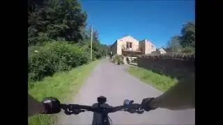 Bike ride north of Leeds from Alwoodley to Eccup and Bramhope