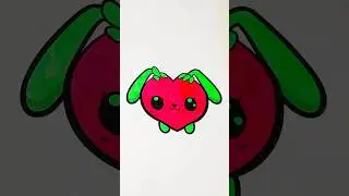 Sweet Bunny Heart Coloring 🐰❤️✨ | Relaxing Marker Sound ASMR #satisfying #asmr #coloring