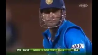 Biggest six from MS Dhoni 112 Meter