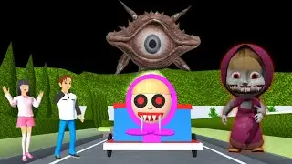 A new horror MASHA GHOST TRAIN SCARRY😫 Yuta help mio‼️|| SAKURA SCHOOL SIMULATOR