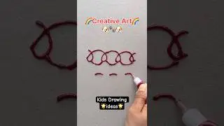 Glitter Pen 🖊️🌟 Creative Art #ytshorts #shorts #trending #viralshorts #drawingideas #kids