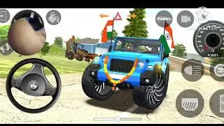 Dollar (Song) Modified Mahindra Blue Thar😈 || Indian Cars Simulator 3D Game || Pt 93