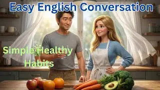 Healthy Habits in Simple English | Easy English Conversation for Daily Life