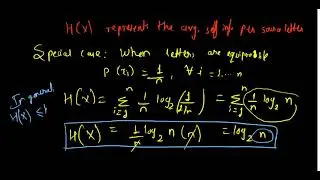 Average Self Information : Entropy