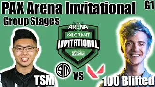TSM vs 100Blifted Game 1 - Group A | PAX Arena Valorant Invitational | Valorant Ignition Series